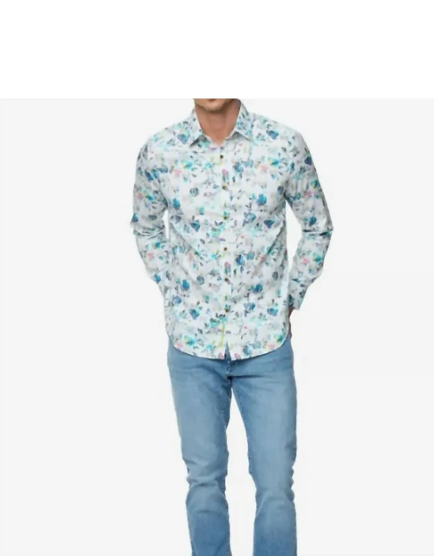 Floral Cotton-blend Shirt