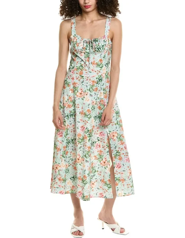 Tie Front Midi Dress