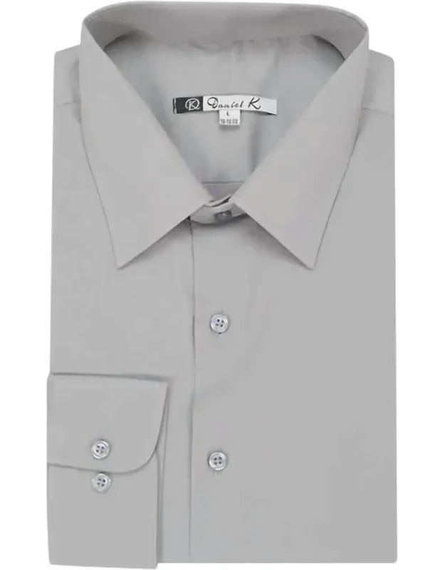 Long Sleeve Solid Button Up Shirt