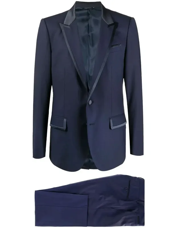 Two-piece Suit With Peak Lapels And Tailored Trousers