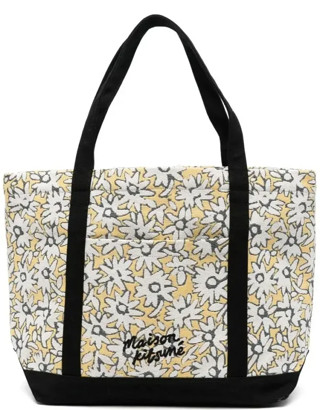 Daisy Field Large Jacquard Tote Bag