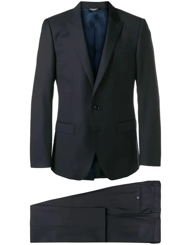 Single-breasted Virgin Wool Two Piece Suit