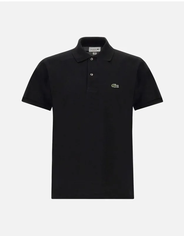Lacoste Polo Shirt With Classic Ribbed Collar And Crocodile Logo