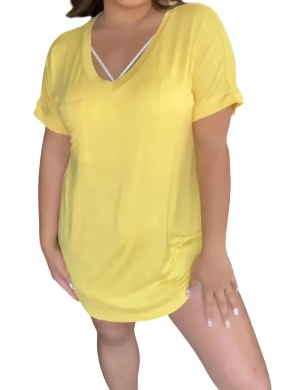 Pocket V Neck Tee