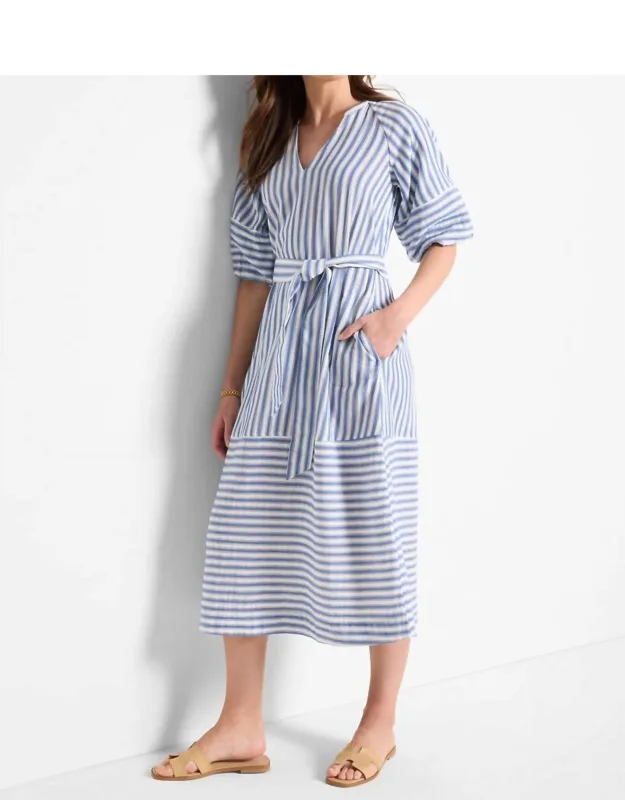 Double Gauze Mixed Stripe Dress