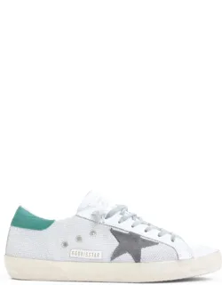 Sneakers With Round Toeline And Lace-up Fastening