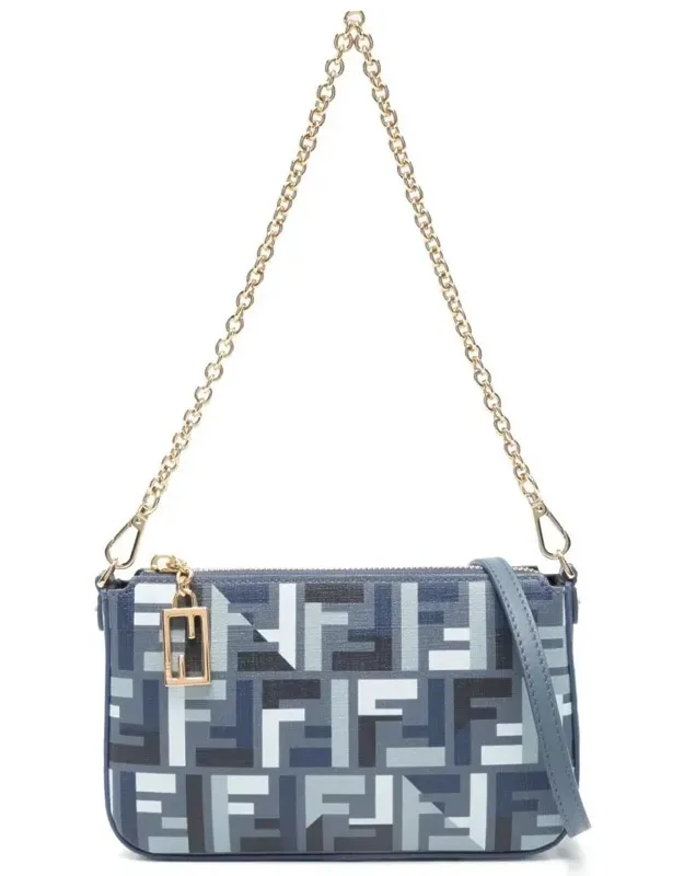 Ff Fabric Uette Pouch With Chain