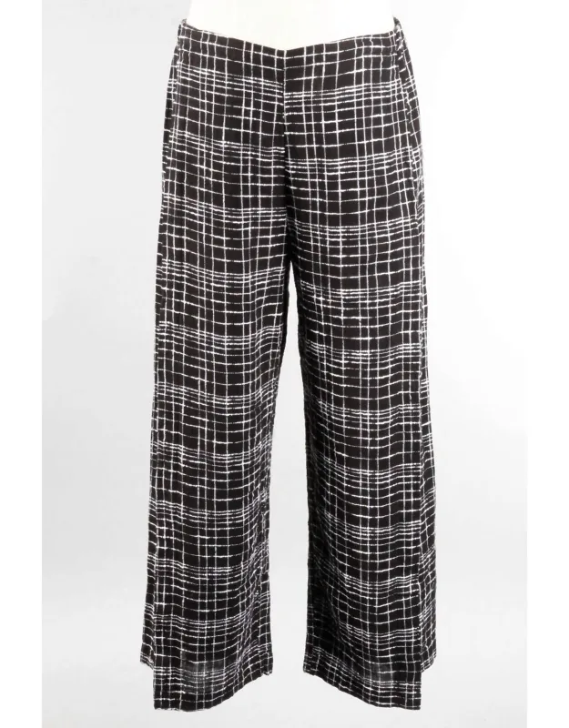 Windowpane Ankle Pants