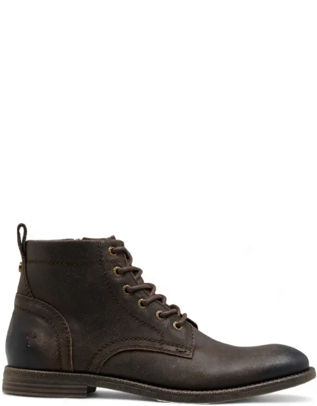 Sebastian - Lace Up Leather Desert Boots