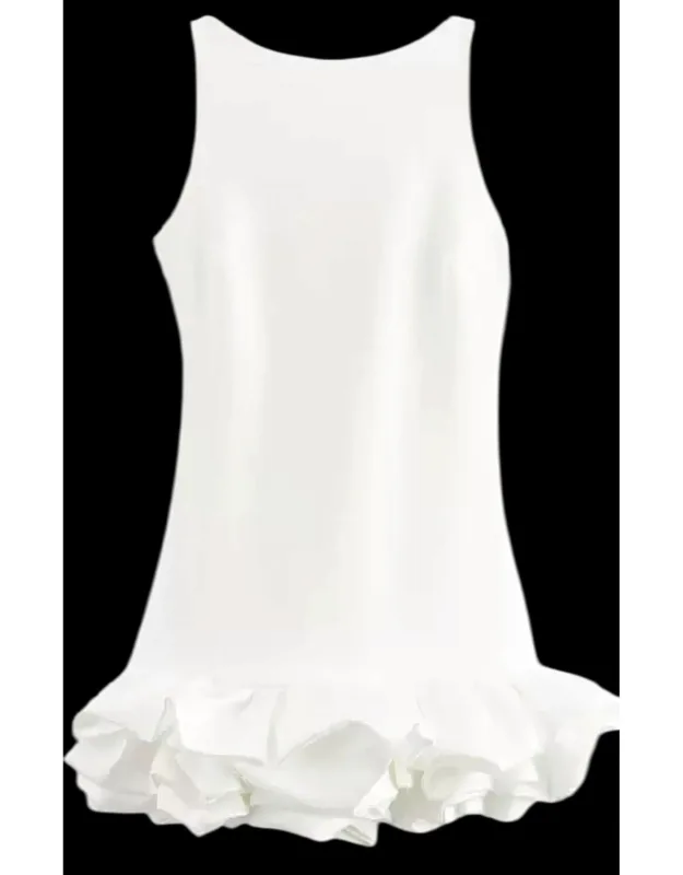 Ruffle Trim Dress