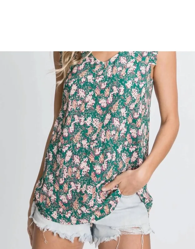 Floral Sleeveless Top