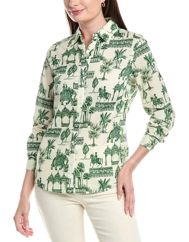Lois Blouse - Button Front, 100% Cotton