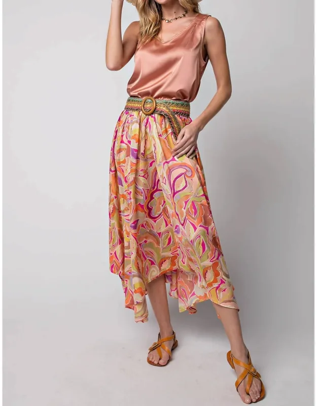Satin V-neck Top