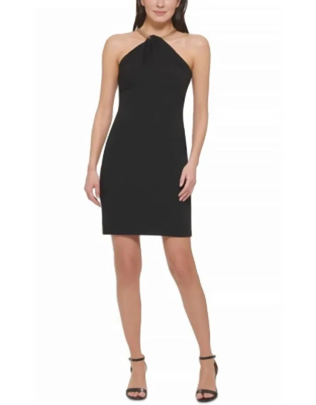 Halter Neck Mini Dress