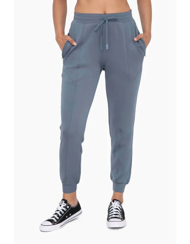 Cuffed Joggers With Zippered Pockets