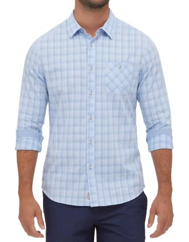 Mathis Long Sleeve Textured Slub Shirt