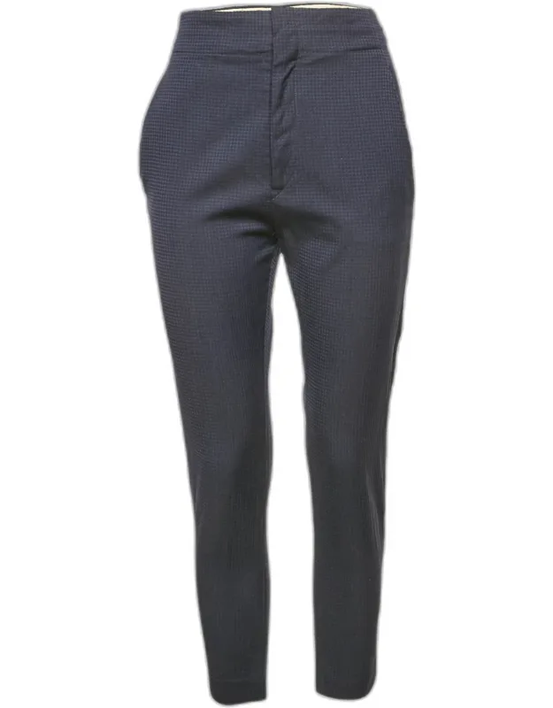 Patterned Wool Trousers