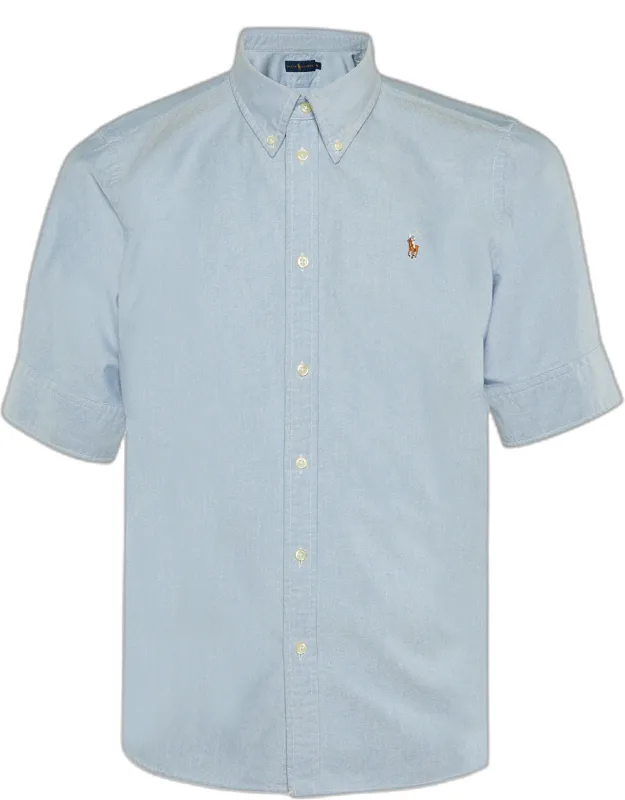 Light Blue Denim Button Front Shirt