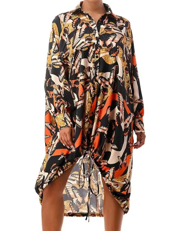 Butterfly Shirt Dress