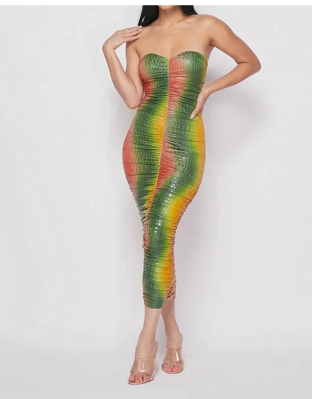 Ombre Bodycon Midi Dress