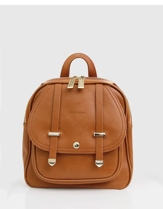 Camila Leather Backpack With Multiple Pockets And Convertible Design