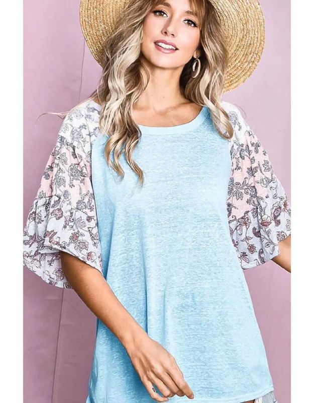 Floral Sleeve Top