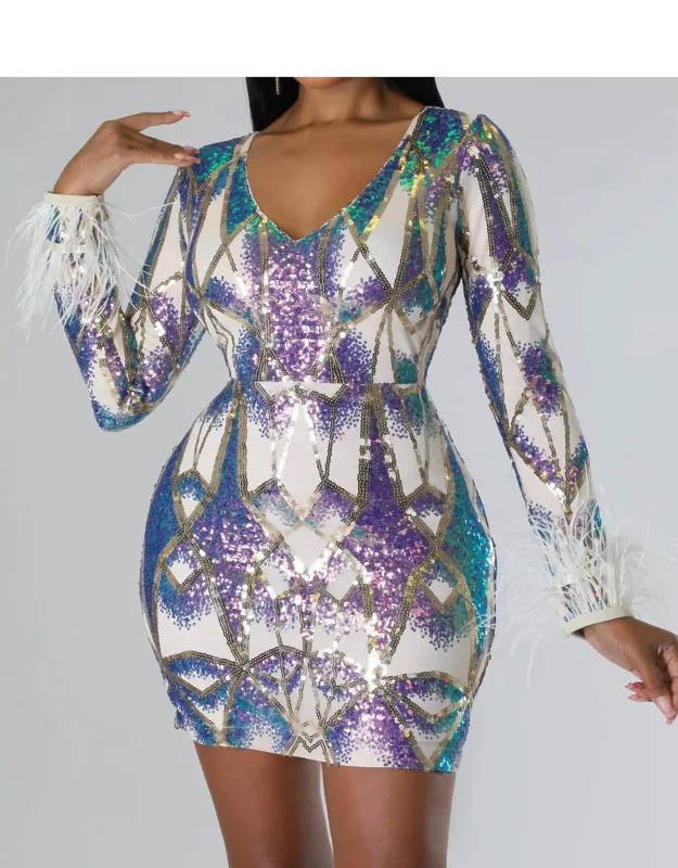 Clock Strikes Midnight Dress