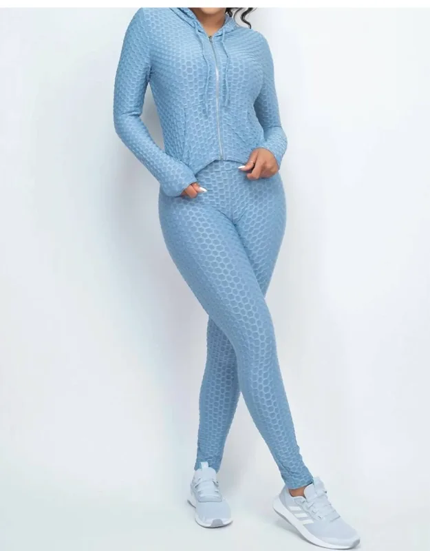 Honeycomb Top And Leggings Set