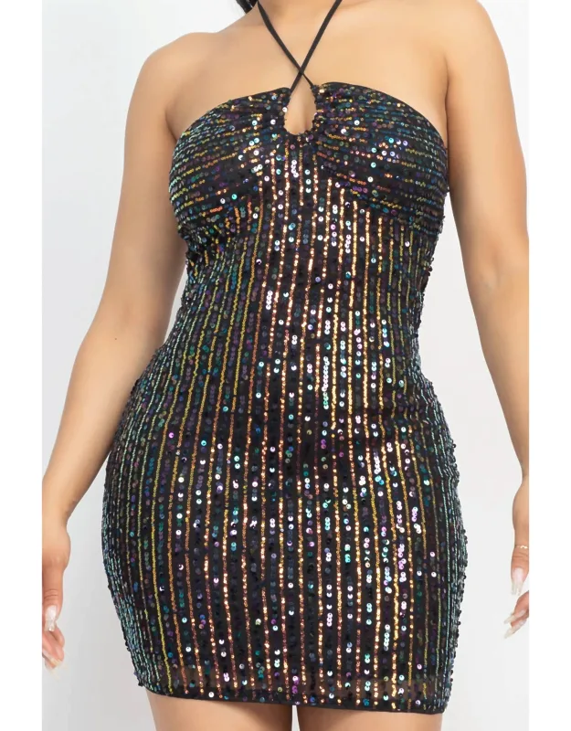 Sequin Mini Dress