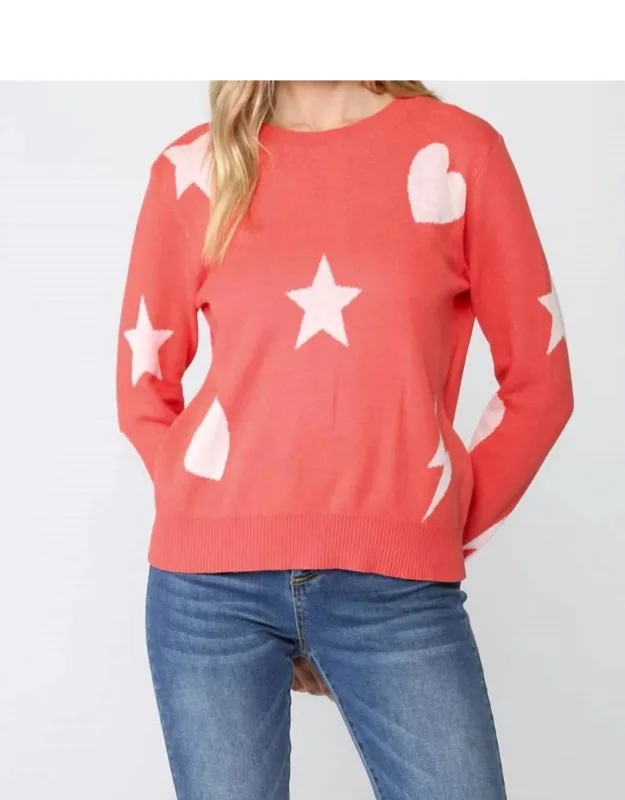 Heart Star Lightning Sweater