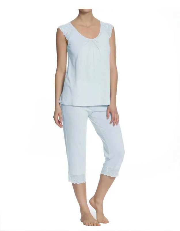 Cropped Pant Pajama Set