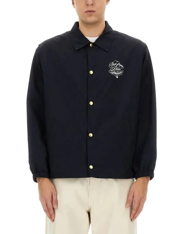Vignes Slogan Print Jacket