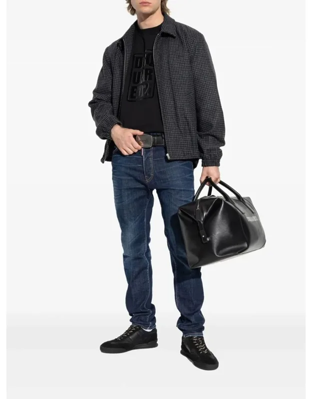 Dsquared2 Pants With Front Button Fastening And Classic Five Pockets