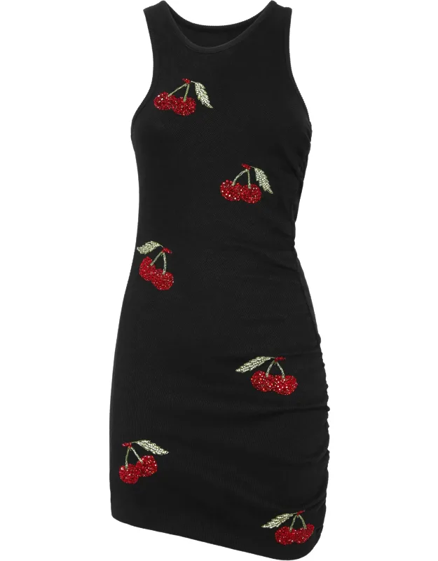 Mini Dress Rib Cherries