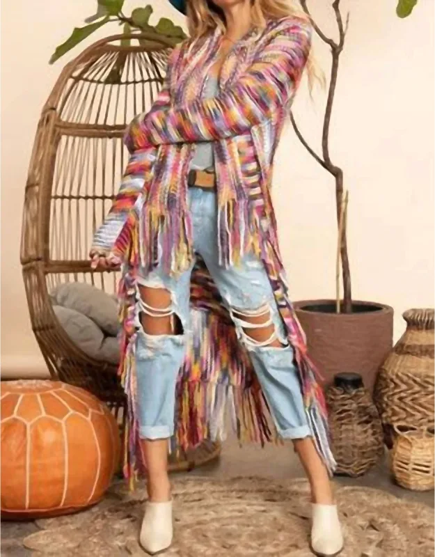 Multi Yarn Cardigan