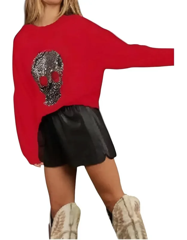 Studded Skull Sweatshirt