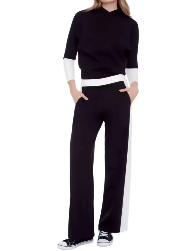 Side Stripe Wide Leg Pants