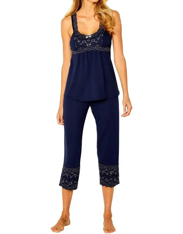 Coco Tank Camisole Cropped Pants Pajama Set
