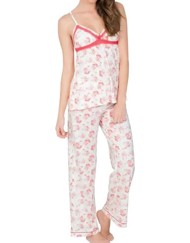 Spaghetti Strap Camisole Pajama Set
