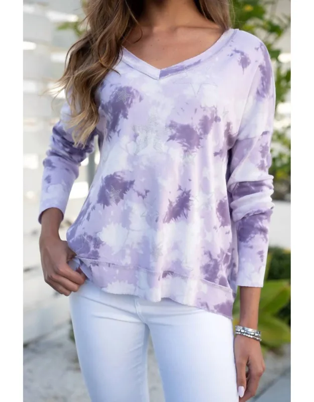 Tie Dye Crystal Star Top