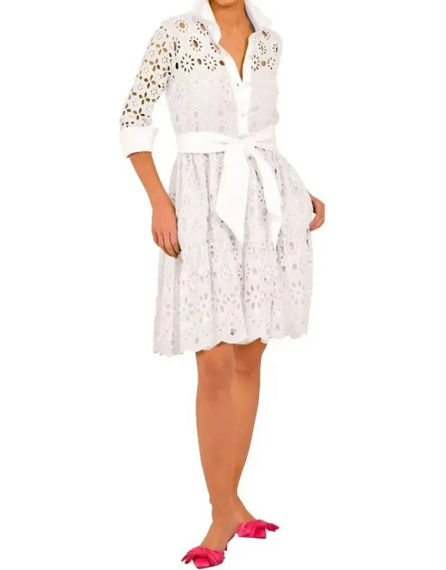 Little Peep Dress With 36" Length And Tiered Gathered Skirt