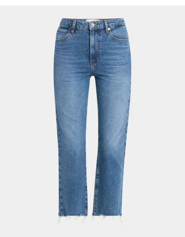 The Ruler Crop Jeans With High Rise And Slim Fit