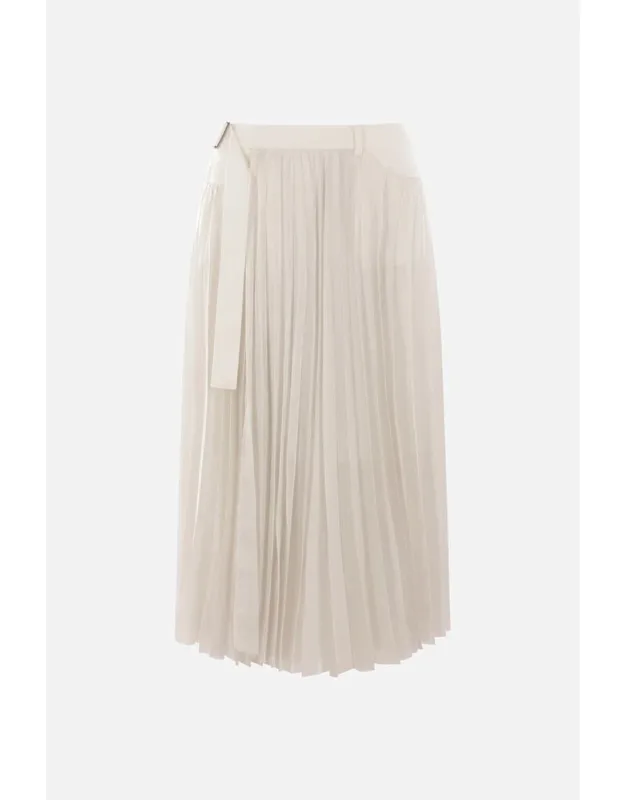 Skirt Wrap-style Pleated