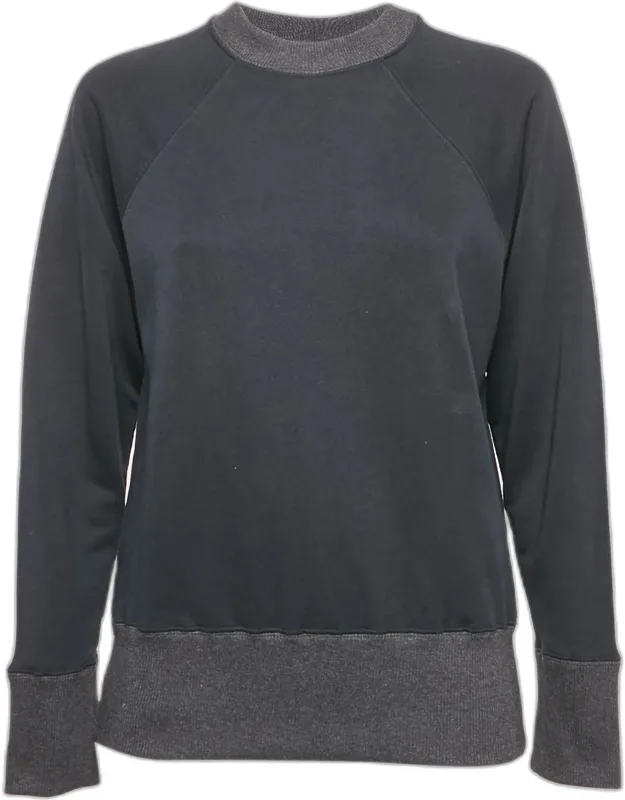 Cotton Crew Neck Long Sleeve Sweatshirt