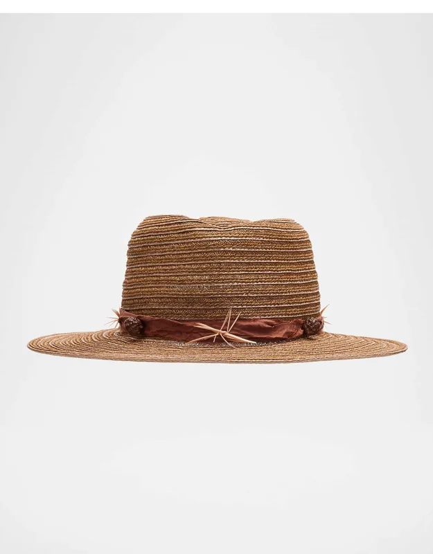 Noelle Feather-embellished Straw Hat