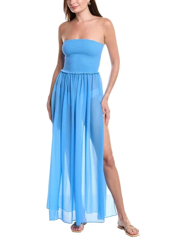 _calista Maxi Dress With Strapless Design And Smocked Bodice_