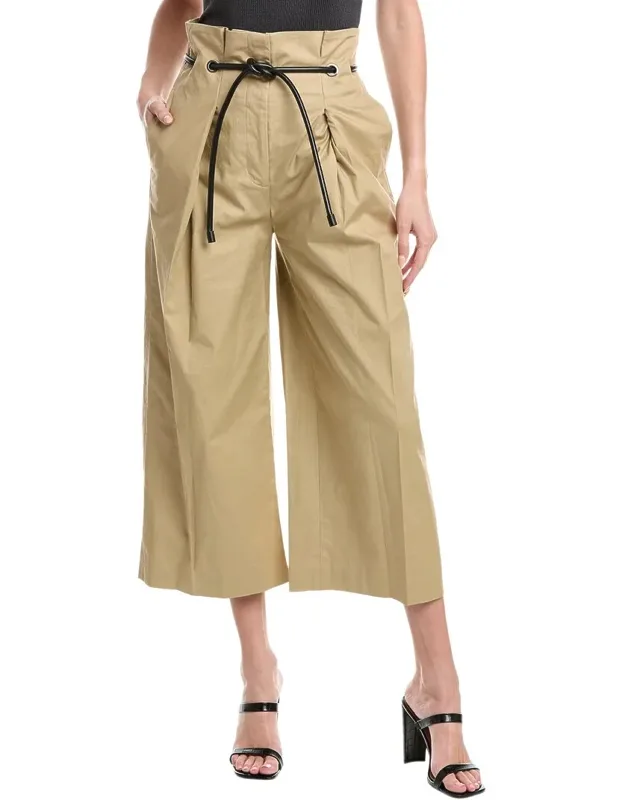 Cropped Wide-leg Pants