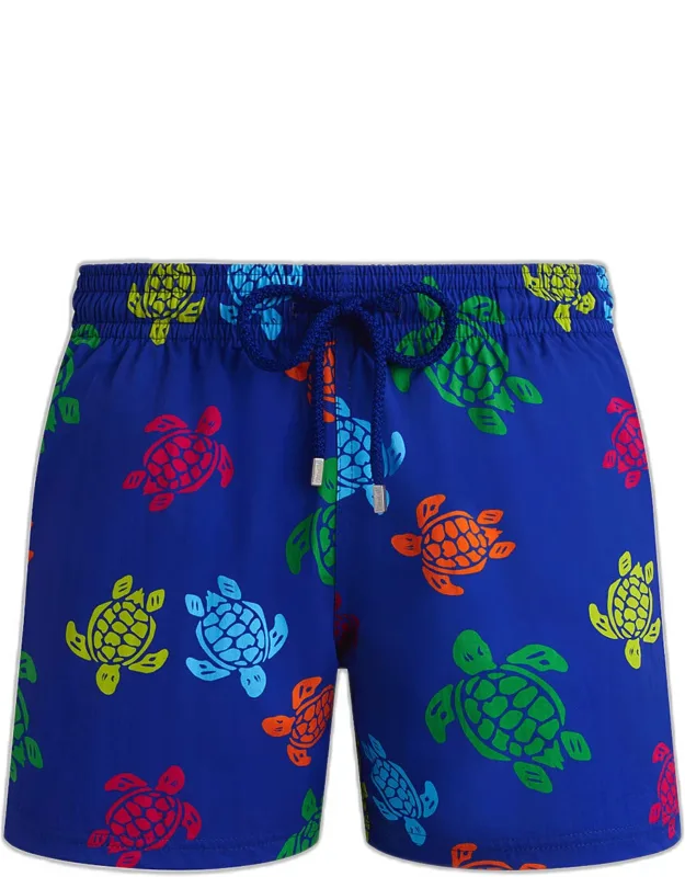 Stretch Multicolor Turtle Swim Trunks