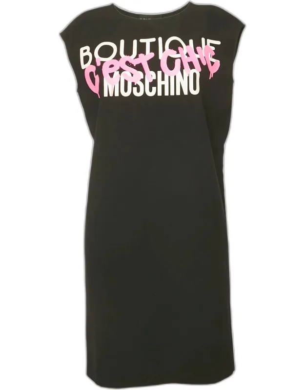 Printed Crepe Shift Dress