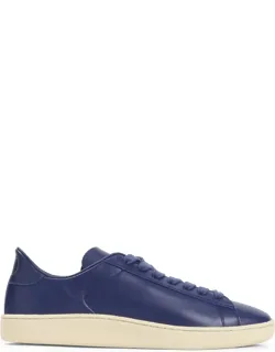 Sneakers With Round Toe And Tonal Lace-up Fastening